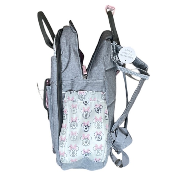 NEW Disney Baby Diaper Backpack with Minnie Mouse Changing Pad. - Picture 8 of 13